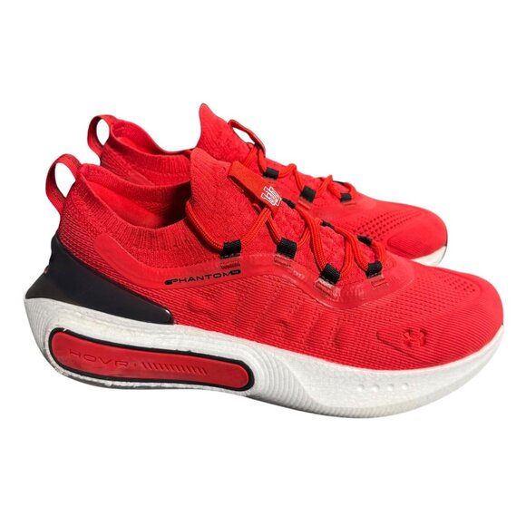 Under Armour Phantom 4 Utah Utes Shoes Unisex M 9/ W11 Red Black Yellow - Picture 1 of 13